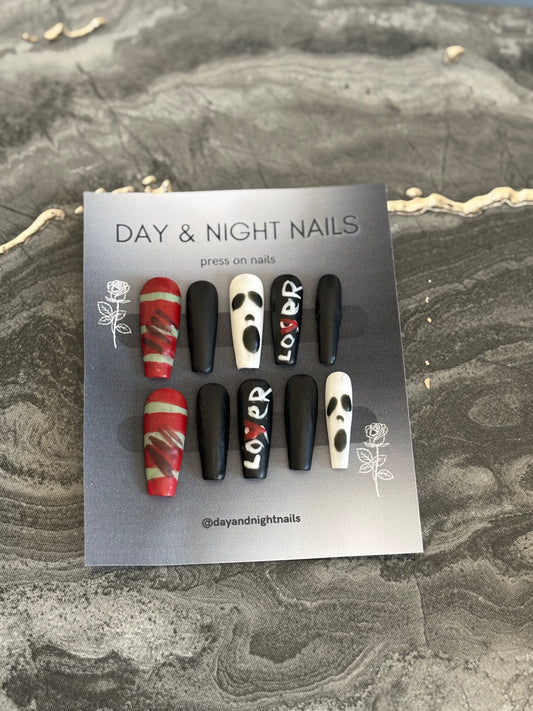 Gothic Horror Halloween Nails